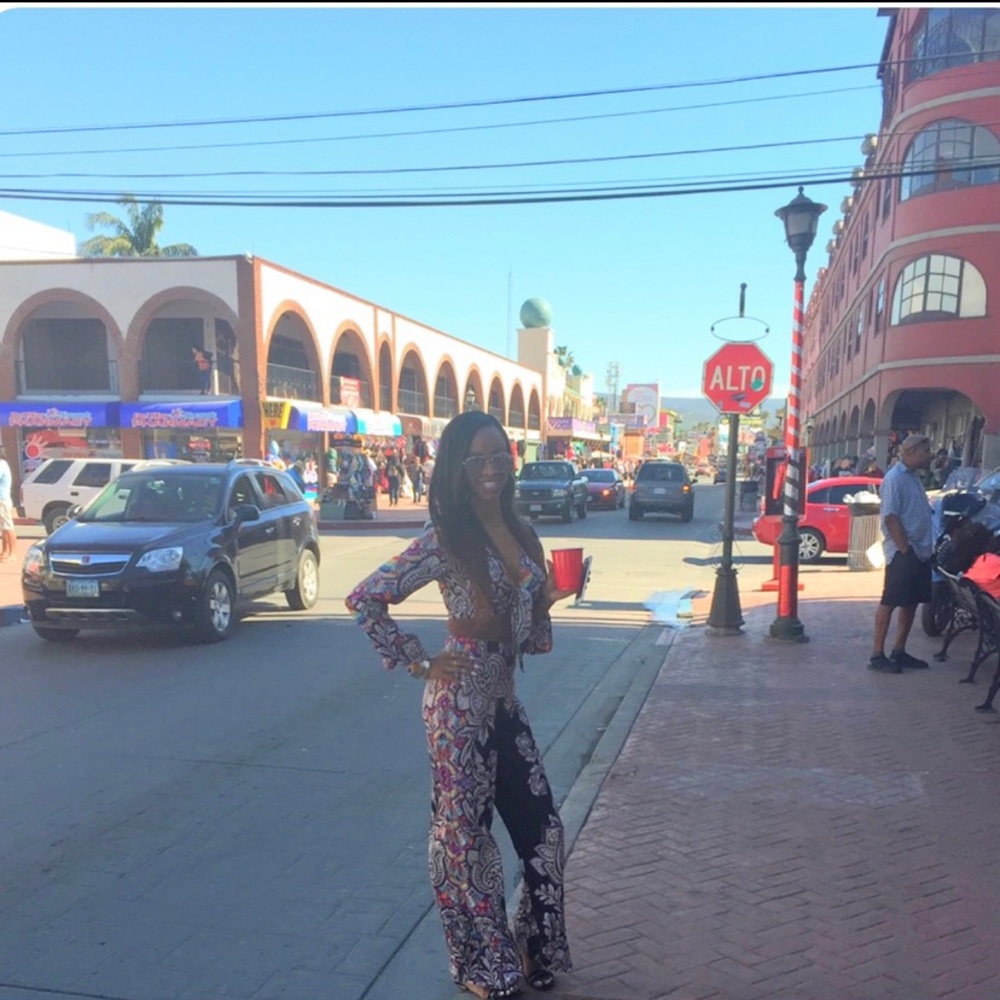 Two piece crop top and pants